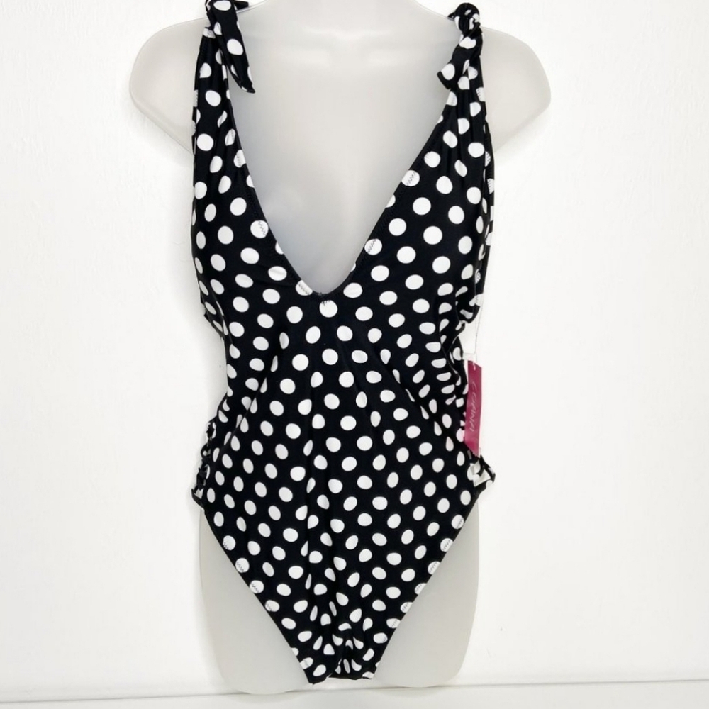COANA BLACK POLKA DOT SWIM SUIT